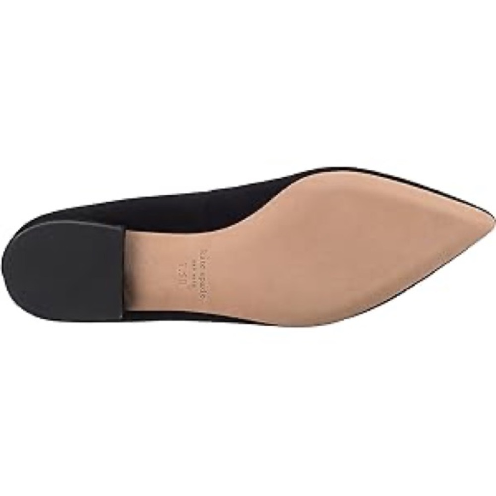 New Kate Spade New York Buckle Up Black Size 6.5 M Suede - Picture 7 of 8